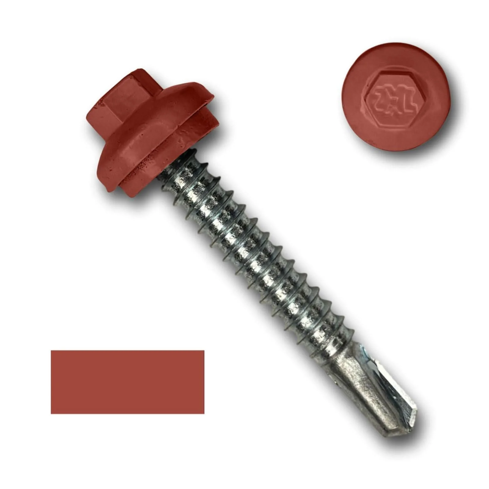 #12 x 1.5" ZXL Dome Cap Metal Building Screws (Metal-to-Metal), Self-Drilling - 250 Pack - Image 10