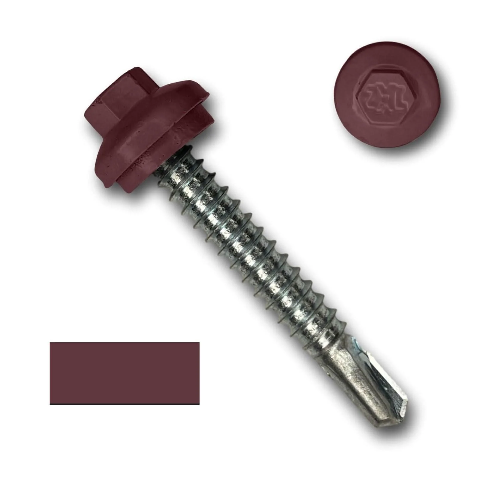 #12 x 1.5" ZXL Dome Cap Metal Building Screws (Metal-to-Metal), Self-Drilling - 250 Pack - Image 12