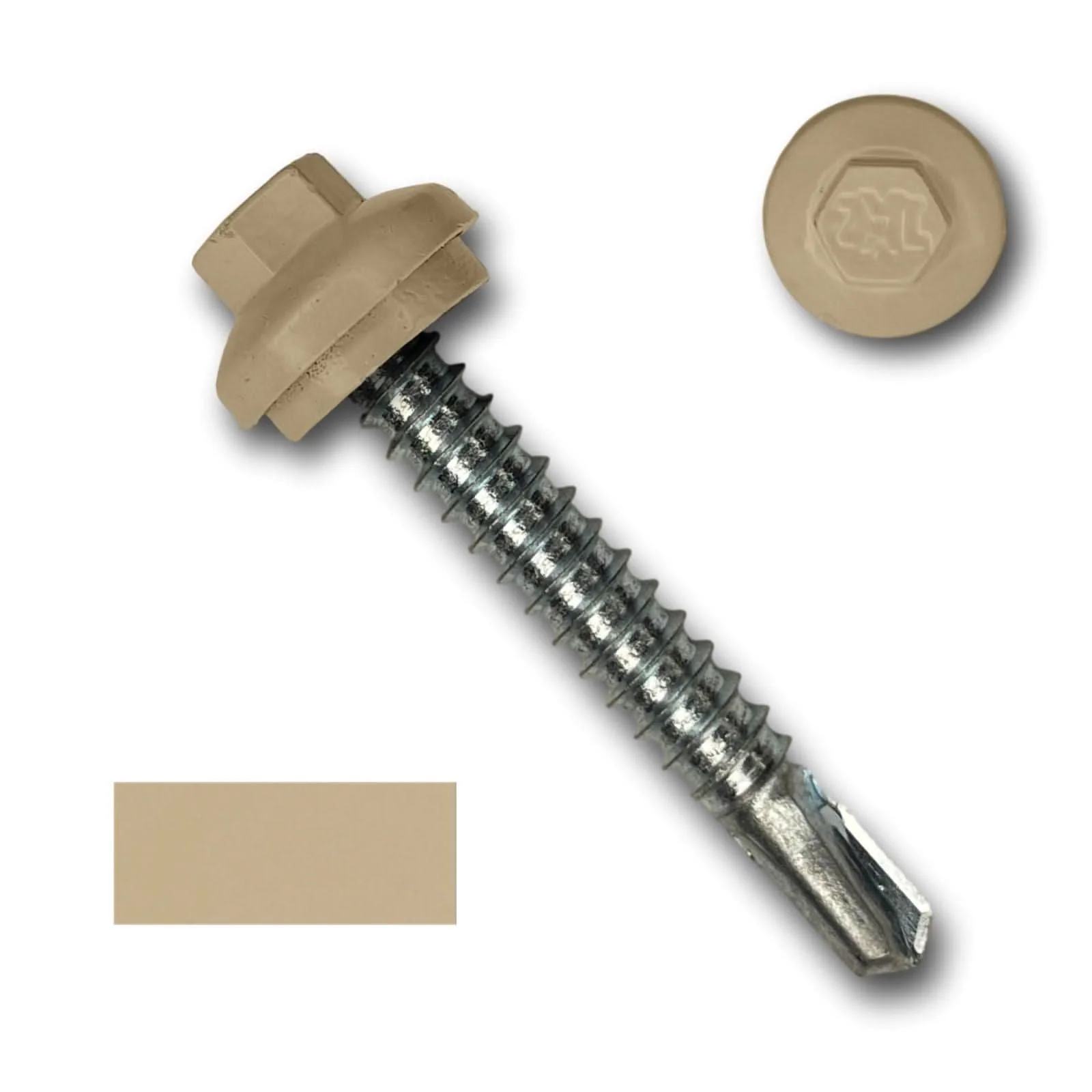 #12 x 1.5" ZXL Dome Cap Metal Building Screws (Metal-to-Metal), Self-Drilling - 250 Pack - Image 4