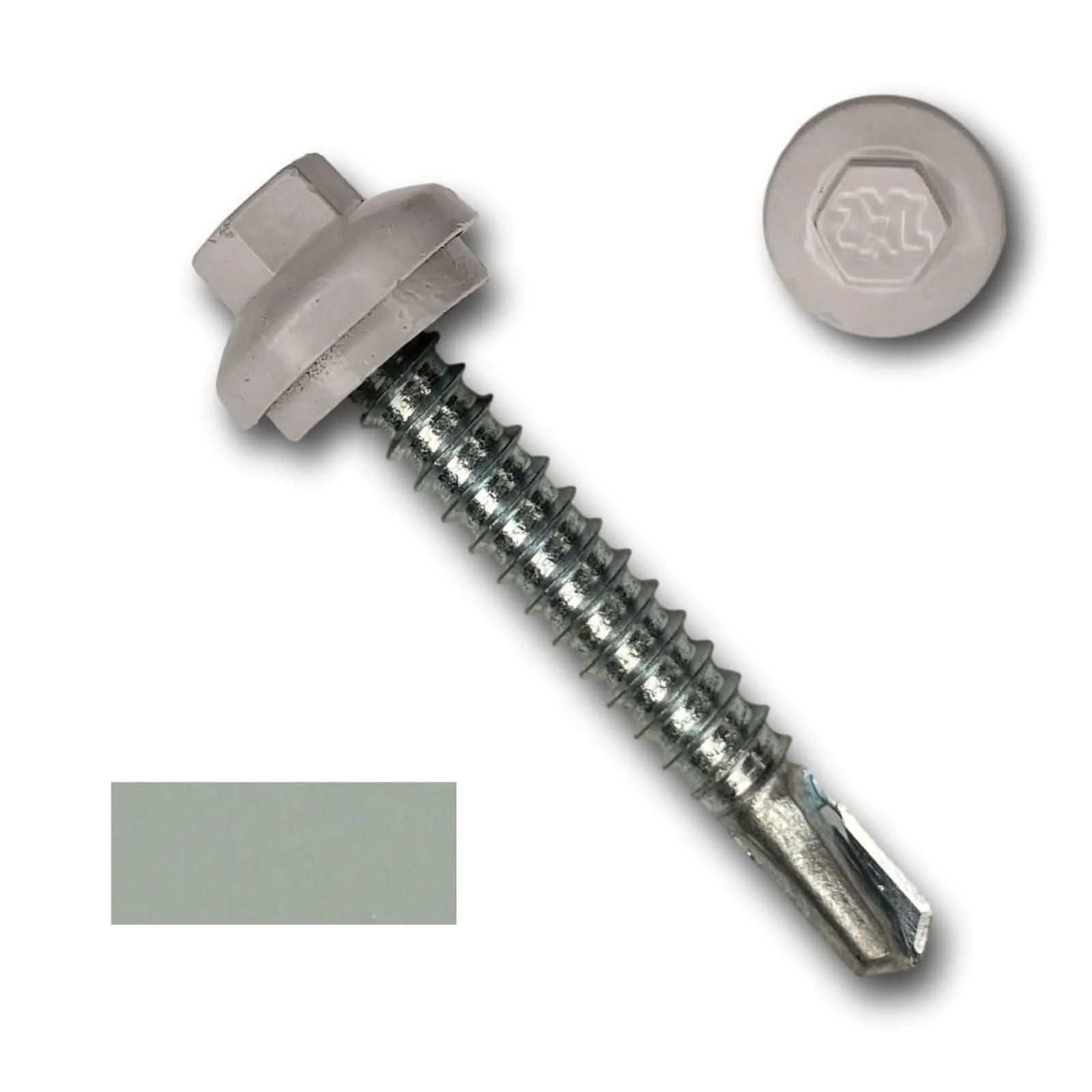 #12 x 1.5" ZXL Dome Cap Metal Building Screws (Metal-to-Metal), Self-Drilling - 250 Pack - Image 5