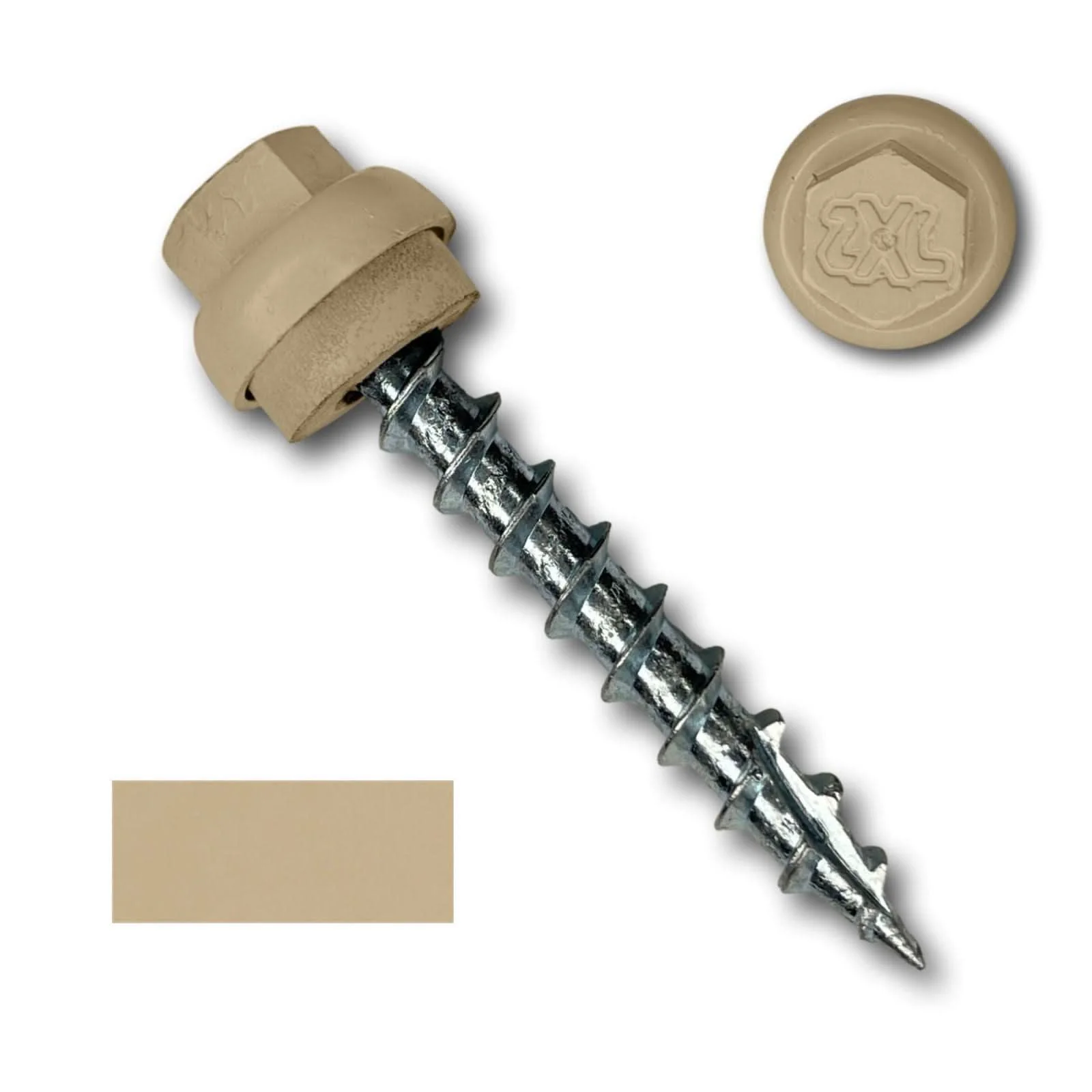 #12 x 1.5" ZXL Dome Cap Metal Roofing Screws (Metal-to-Wood) - 250 Pack - Image 4