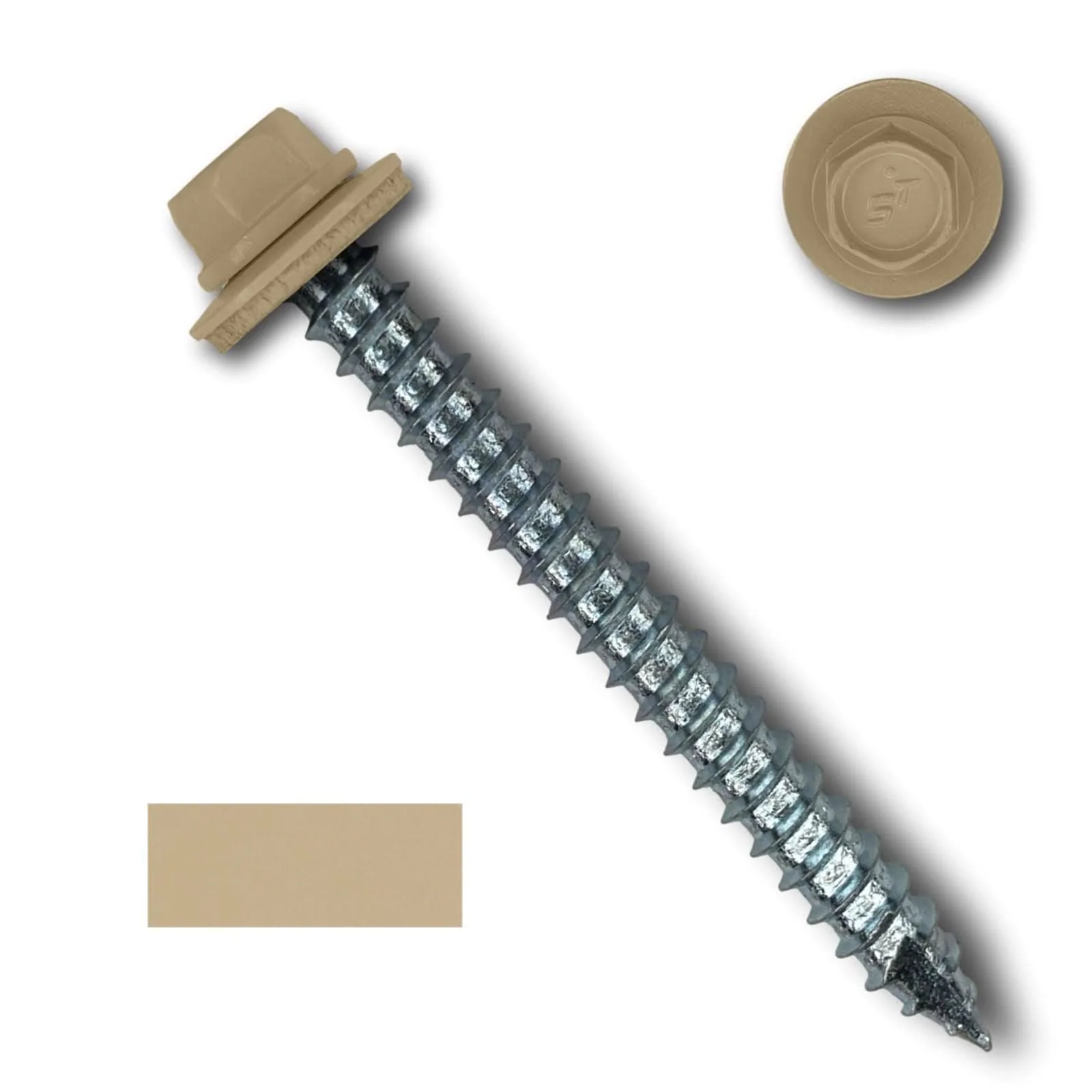 #14 Metal Roofing Screws (Metal-to-Wood) - Oversized Rescue Screw, 250 Pack - Image 21