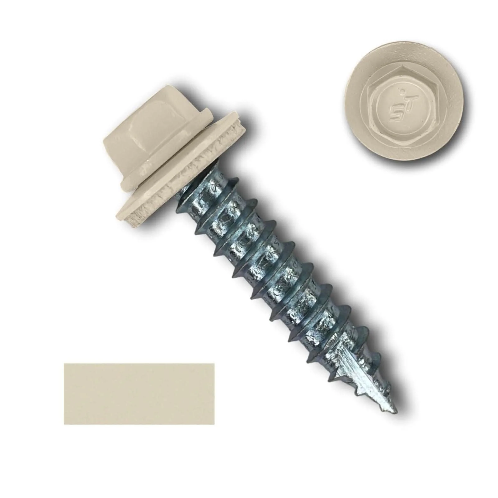 #14 Metal Roofing Screws (Metal-to-Wood) - Oversized Rescue Screw, 250 Pack - Image 3