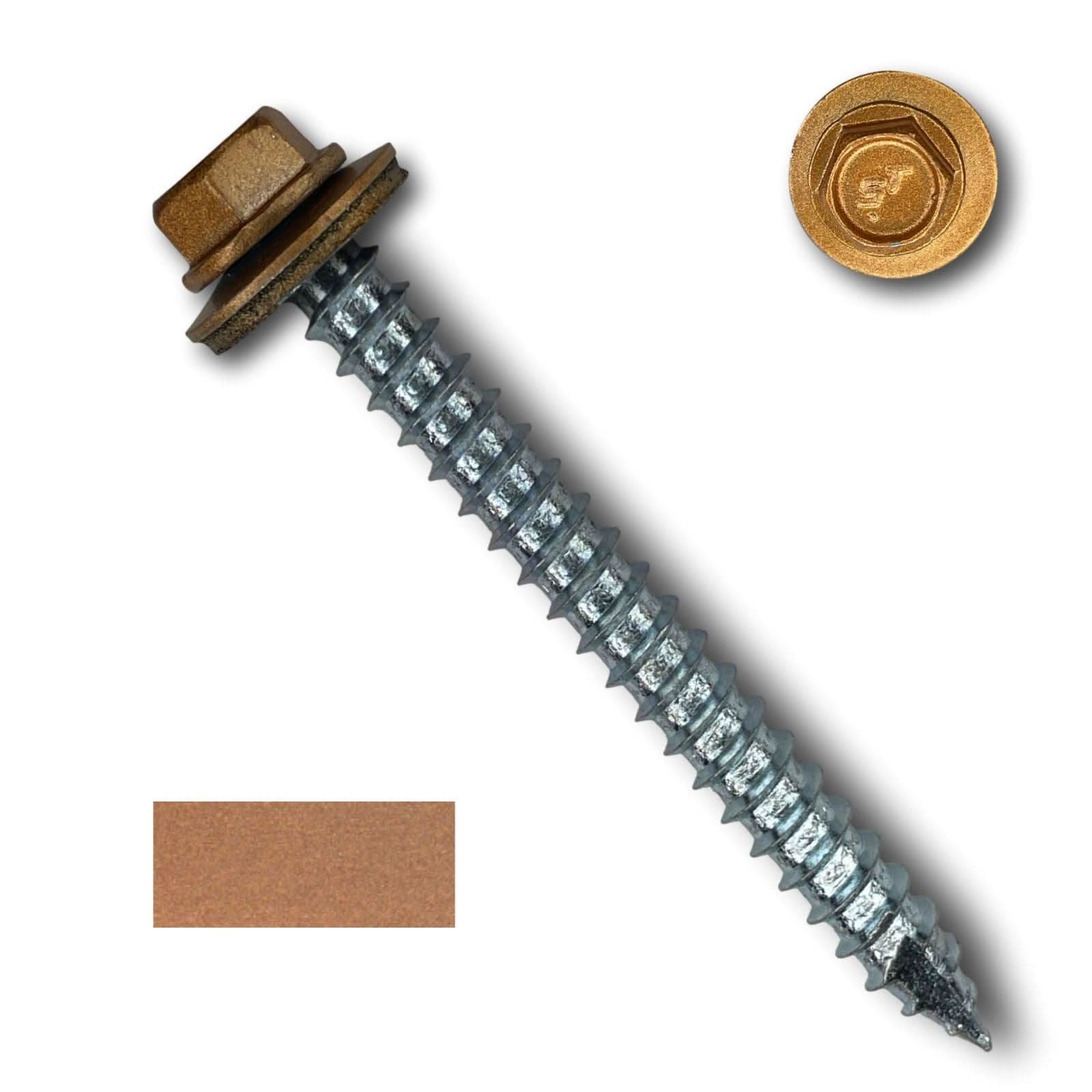 #14 Metal Roofing Screws (Metal-to-Wood) - Oversized Rescue Screw, 250 Pack - Image 34