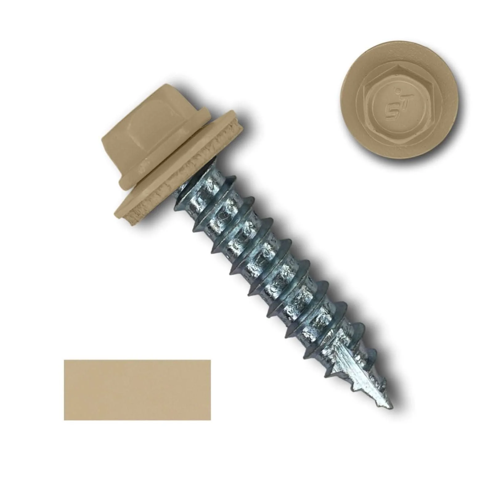 #14 Metal Roofing Screws (Metal-to-Wood) - Oversized Rescue Screw, 250 Pack - Image 4