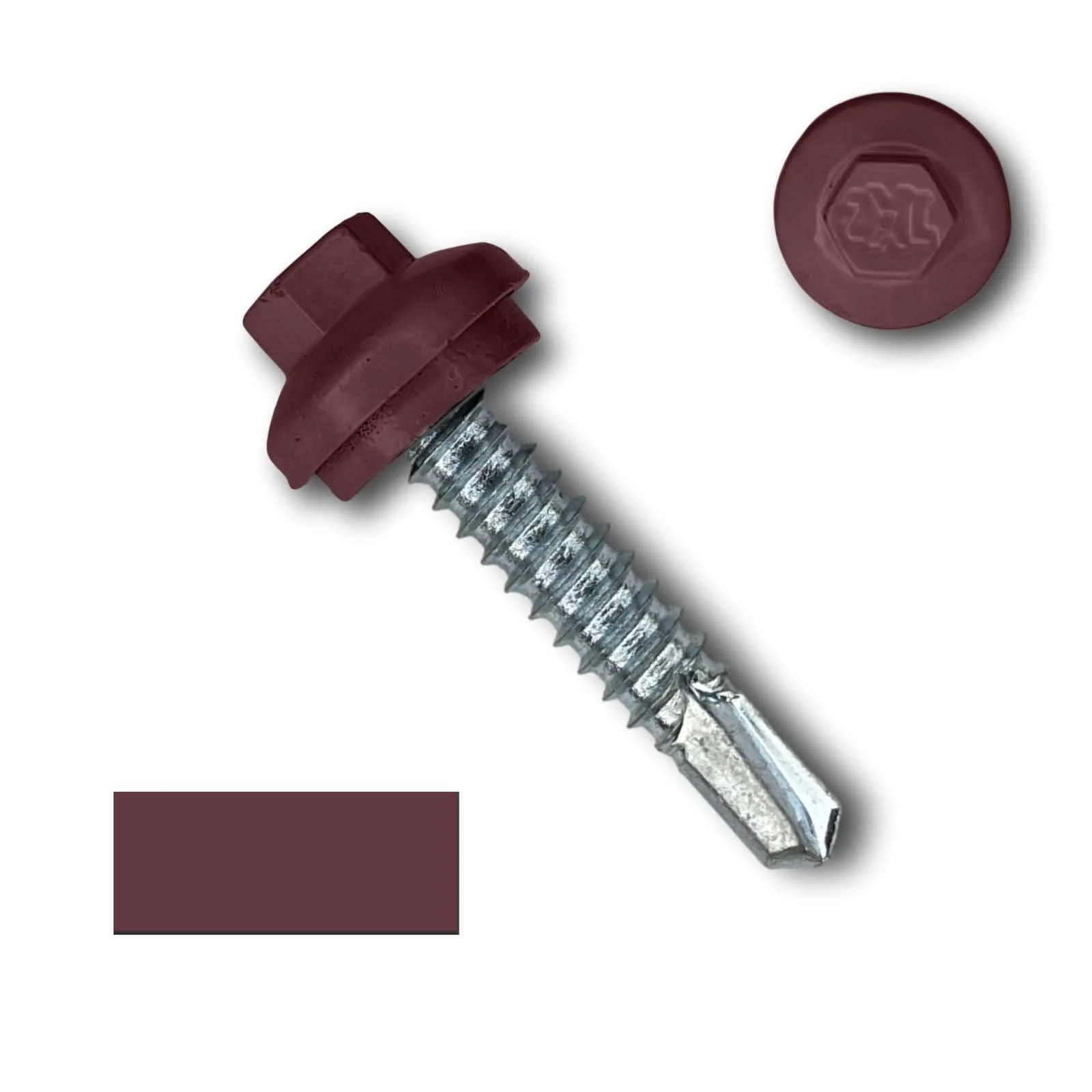 #14 x 1.25" ZXL Dome Cap Metal Building Screws (Metal-to-Metal), Self-Drilling - 250, 500, or 1000 Pack - Image 12