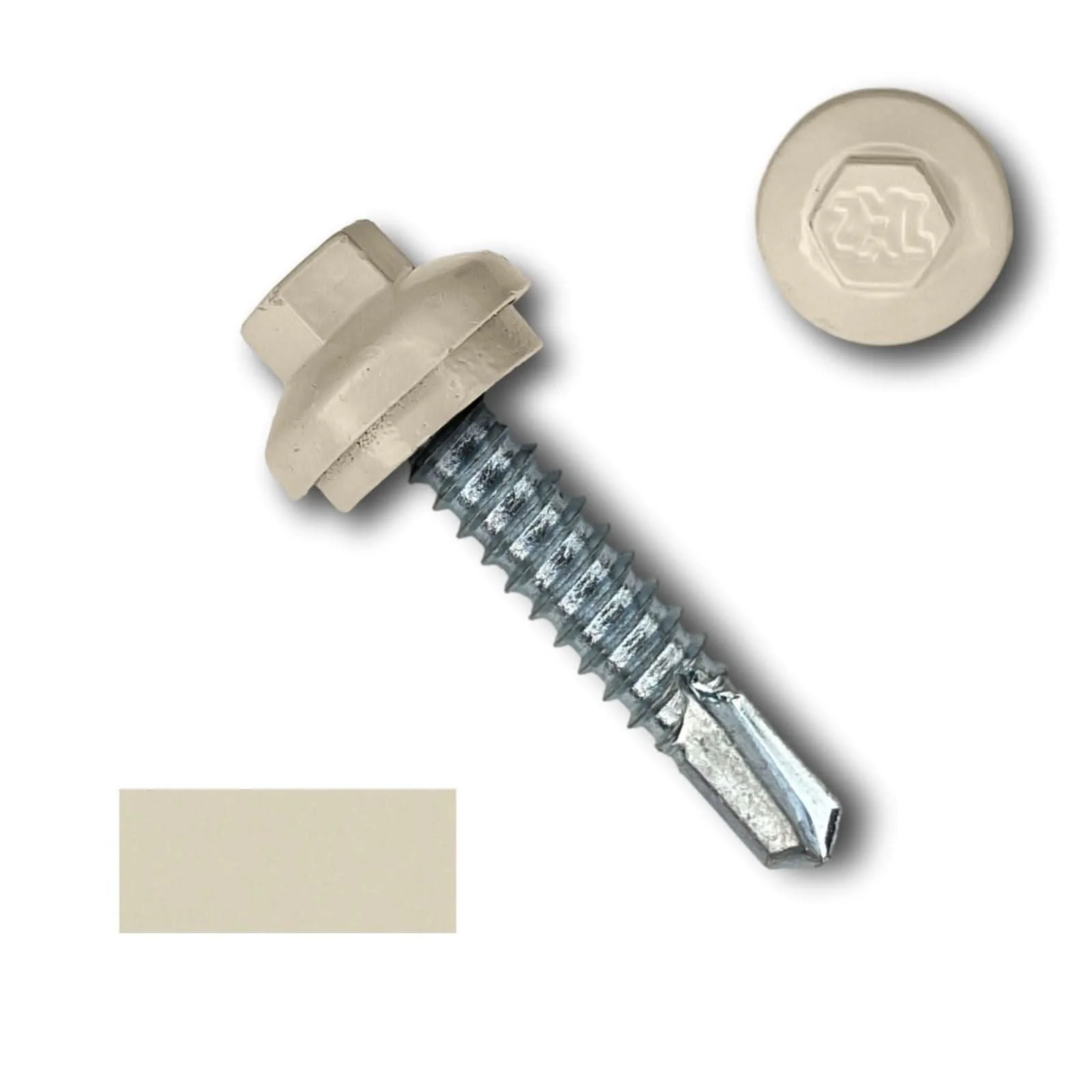 #14 x 1.25" ZXL Dome Cap Metal Building Screws (Metal-to-Metal), Self-Drilling - 250, 500, or 1000 Pack - Image 3