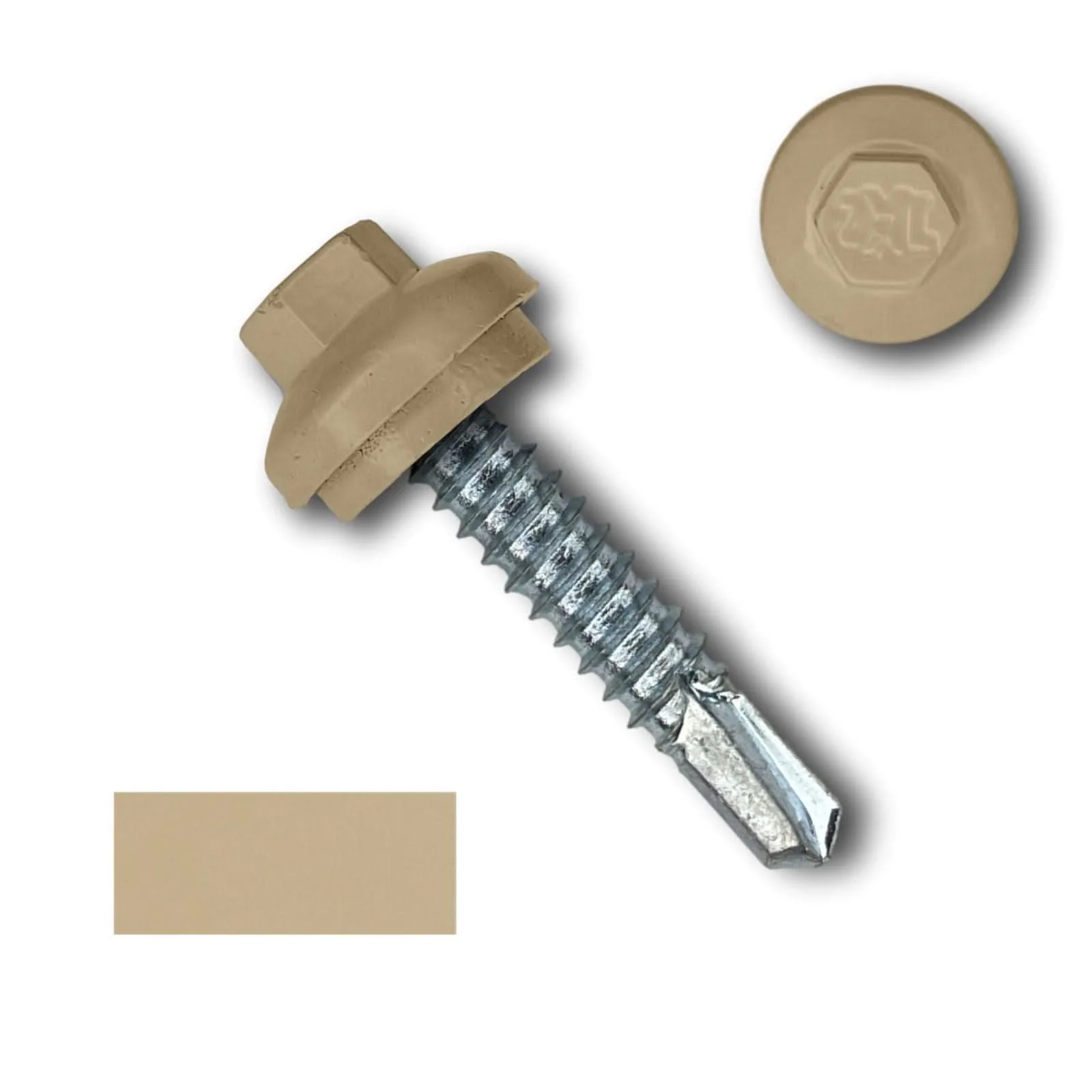 #14 x 1.25" ZXL Dome Cap Metal Building Screws (Metal-to-Metal), Self-Drilling - 250, 500, or 1000 Pack - Image 4