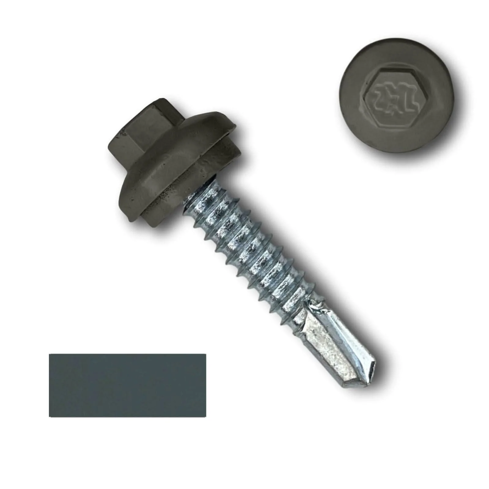 #14 x 1.25" ZXL Dome Cap Metal Building Screws (Metal-to-Metal), Self-Drilling - 250, 500, or 1000 Pack - Image 6