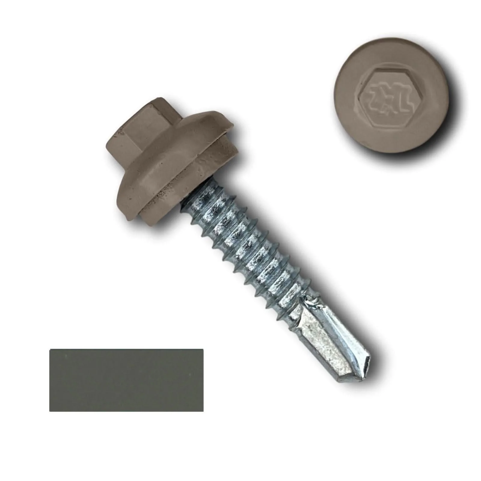 #14 x 1.25" ZXL Dome Cap Metal Building Screws (Metal-to-Metal), Self-Drilling - 250, 500, or 1000 Pack - Image 7