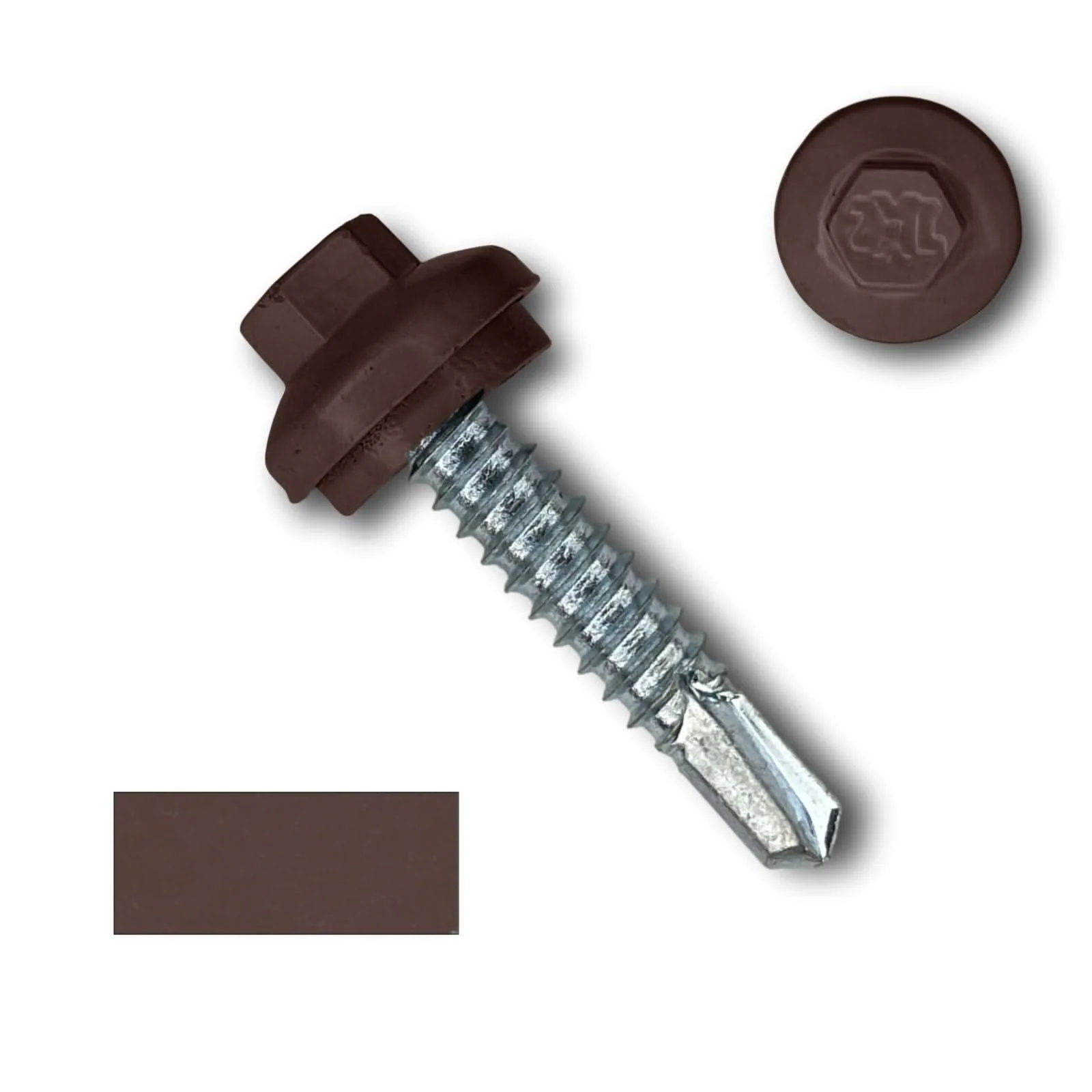 #14 x 1.25" ZXL Dome Cap Metal Building Screws (Metal-to-Metal), Self-Drilling - 250, 500, or 1000 Pack - Image 8