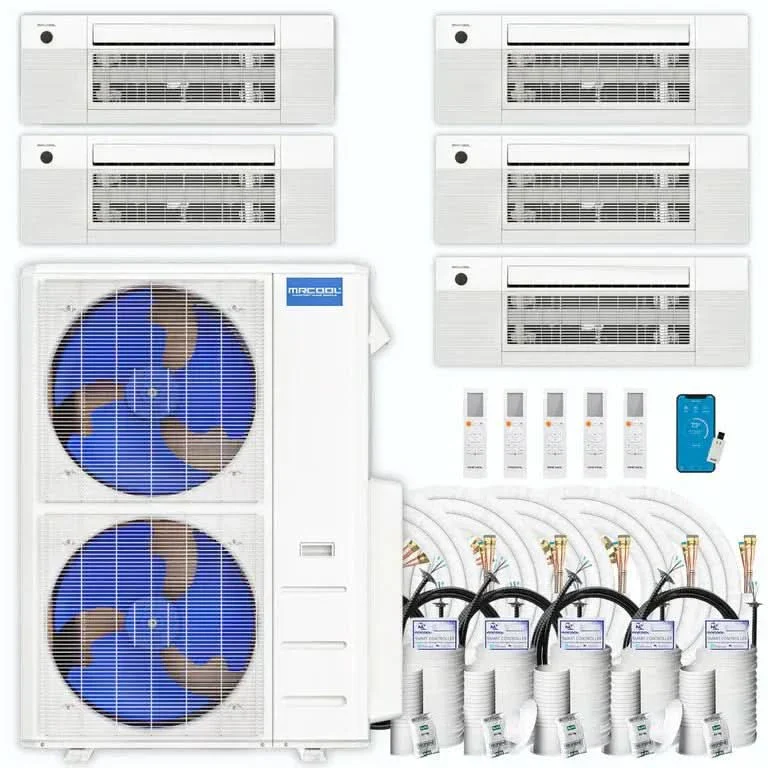 MRCOOL DIY Gen 4 5-Zone Ceiling Cassette Mini Split System – 48,000 BTU R-410A (Complete Bundle) - Image 8