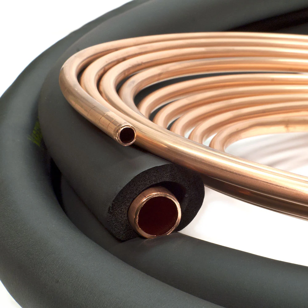 Copper Insulated HVAC Line Set – 3/8" x 3/4" | 25ft, 35ft, 50ft | For MRCOOL HyperHeat, VersaPro, Universal & Pro-Direct | Professional Installation - Image 2
