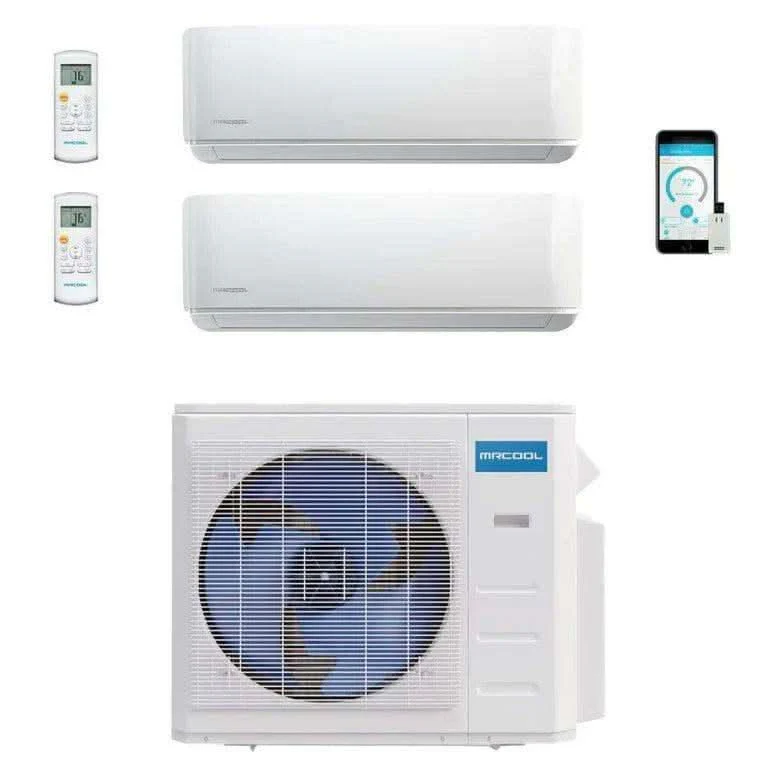 MRCOOL DIY Mini Split - 21,000 BTU 2 Zone Ductless Air Conditioner and Heat Pump, DIY-B-218HP0912 - Image 2