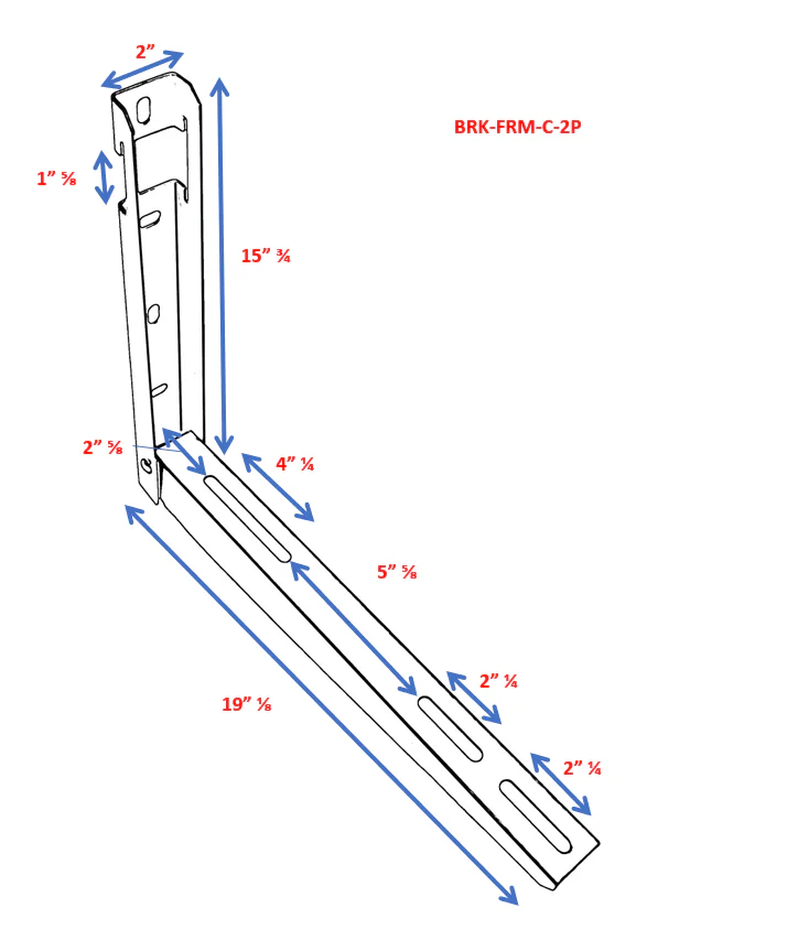 Folding Mounting Bracket for Mini Split Unit with Leveler - Image 2