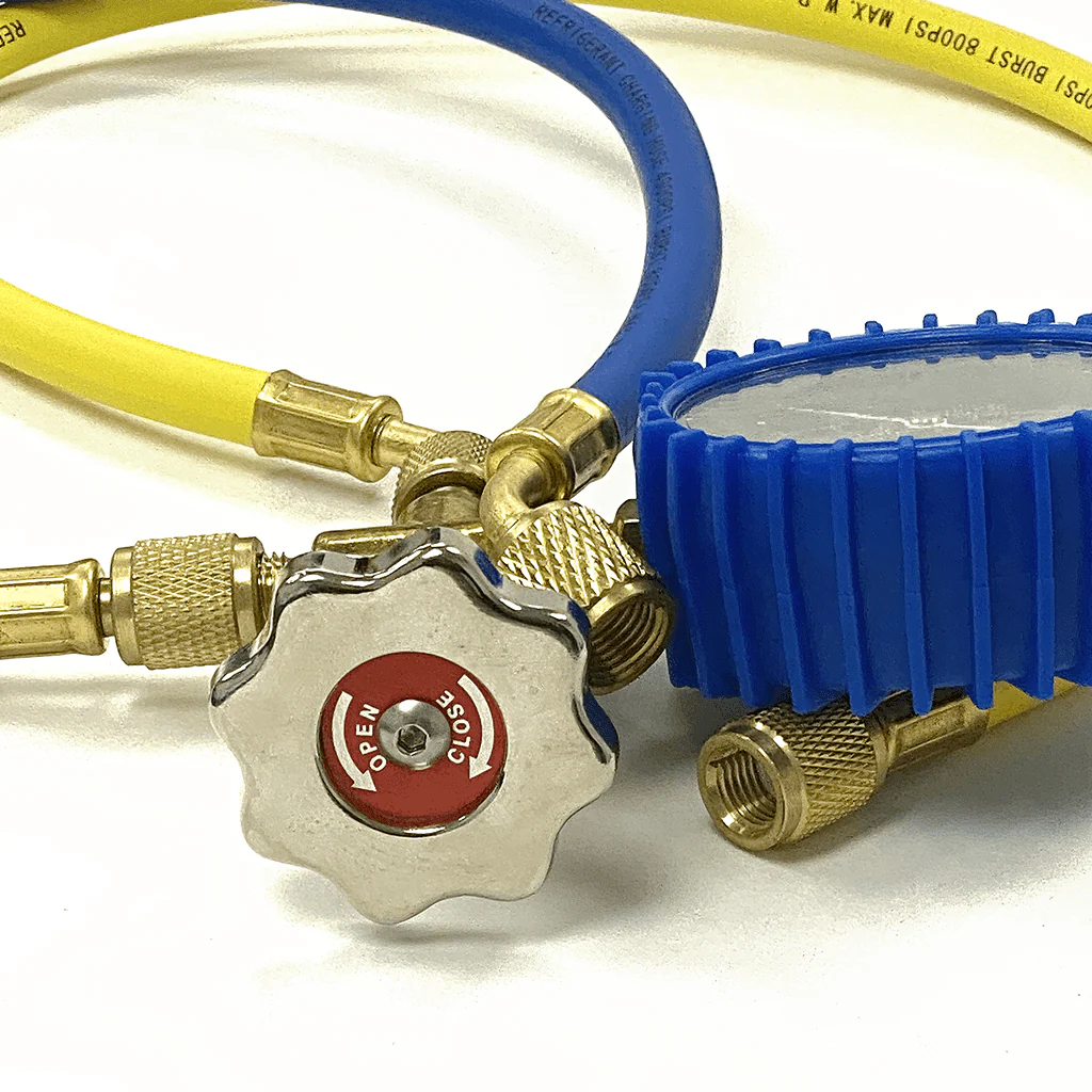 Mini Split R410a Low Side Suction Charging Service Gauge Hose Set 5/16" Port - Image 4
