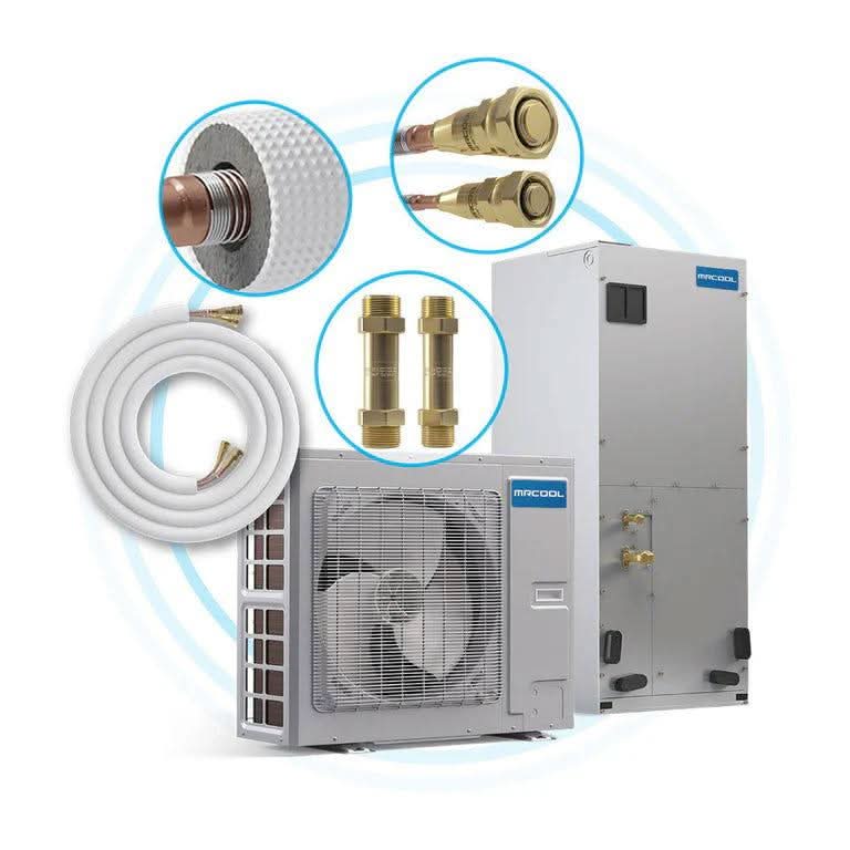 MRCOOL 15 ft. Pre-Charged 3/8" x 3/4" No-Vac Quick Connect Line Set for Central Ducted and Universal Series, NV15-3834 - Image 3
