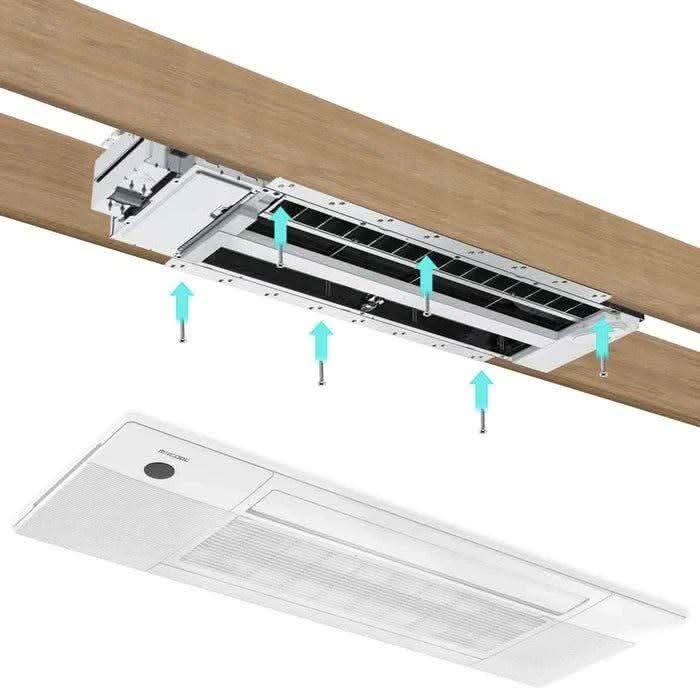 MRCOOL DIY 12K Hyper Heat Ceiling Cassette Mini Split System – 23.5 SEER2, -22°F Heating, Pre-Charged Line Set - Image 6