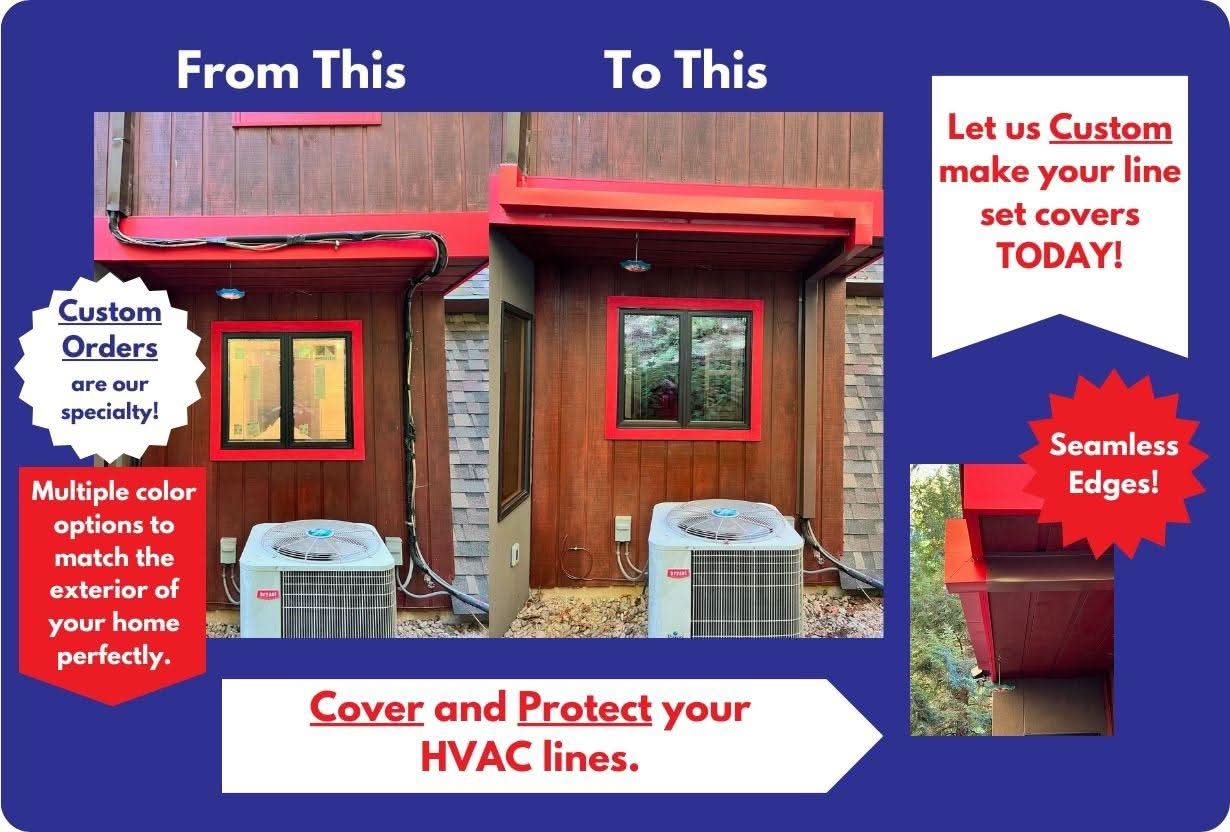 Residential Series - Painted Metal HVAC Line Set Covers - Premium Quality - Image 2