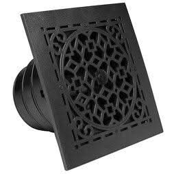 Rectorseal Ceiling Diffuser Square with Antique Grille Integrated Ceiling Box – 6"x6" - Image 2