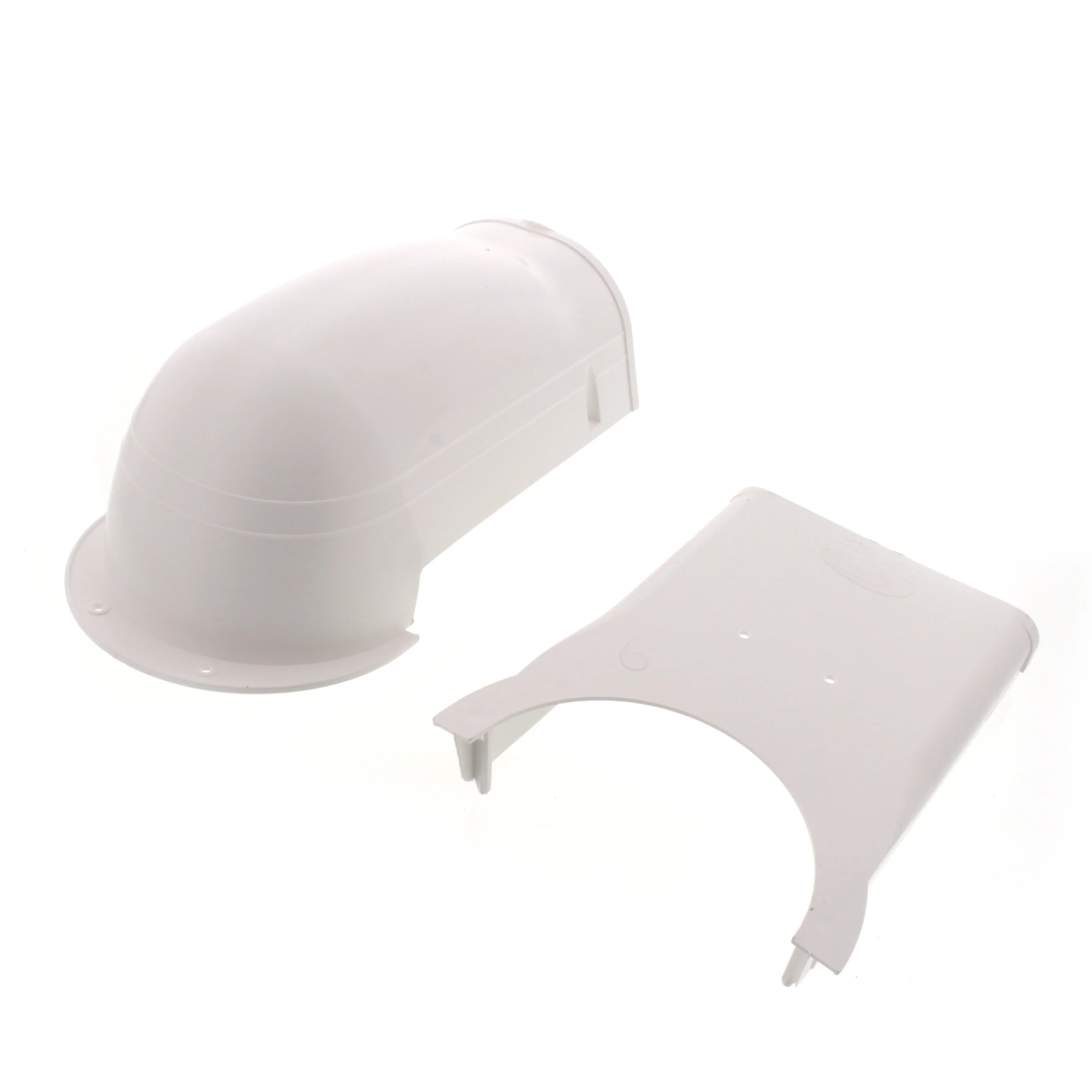 Fortress 4.5" Wall Inlet – LW122W (White) | Lineset Cover Entry Fitting | MRCOOL Compatible - Image 2
