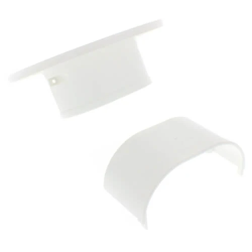 Fortress 4.5" Wall Flange – LWF122W (White) | Lineset Cover Trim Plate | MRCOOL Compatible - Image 3