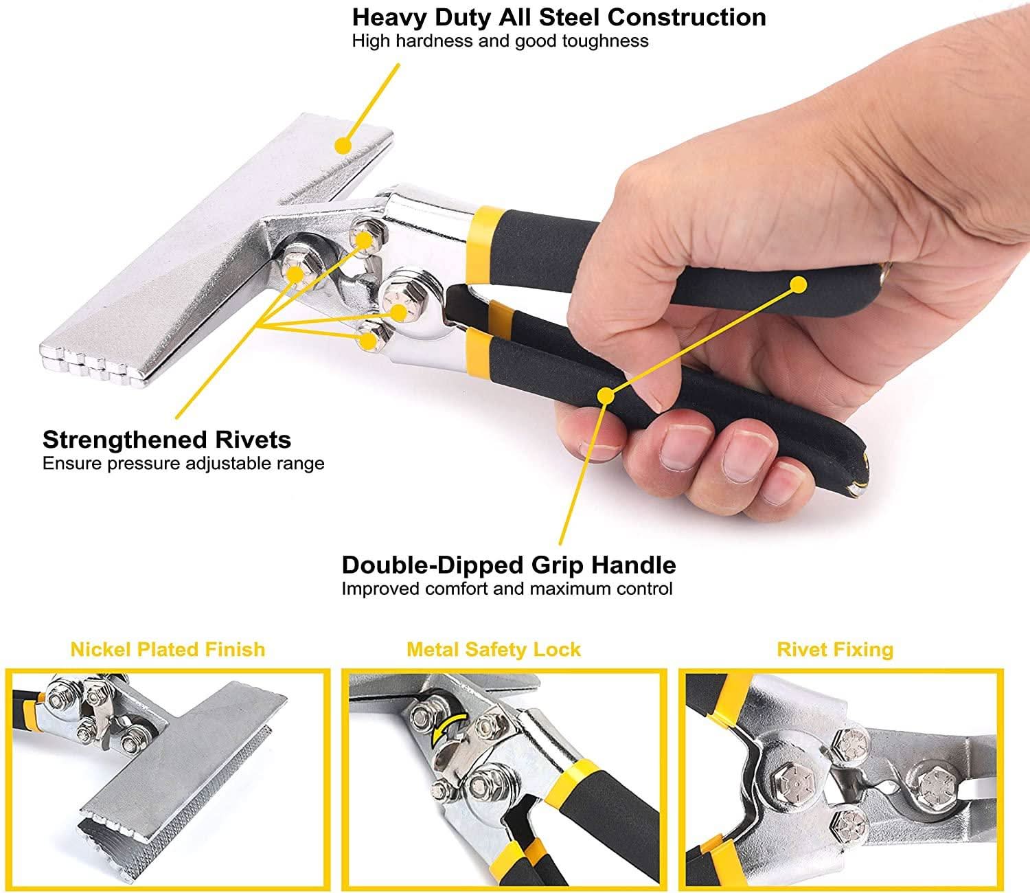 High Quality Sheet Metal Hand Seamers - Multiple Sizes Available - Image 2