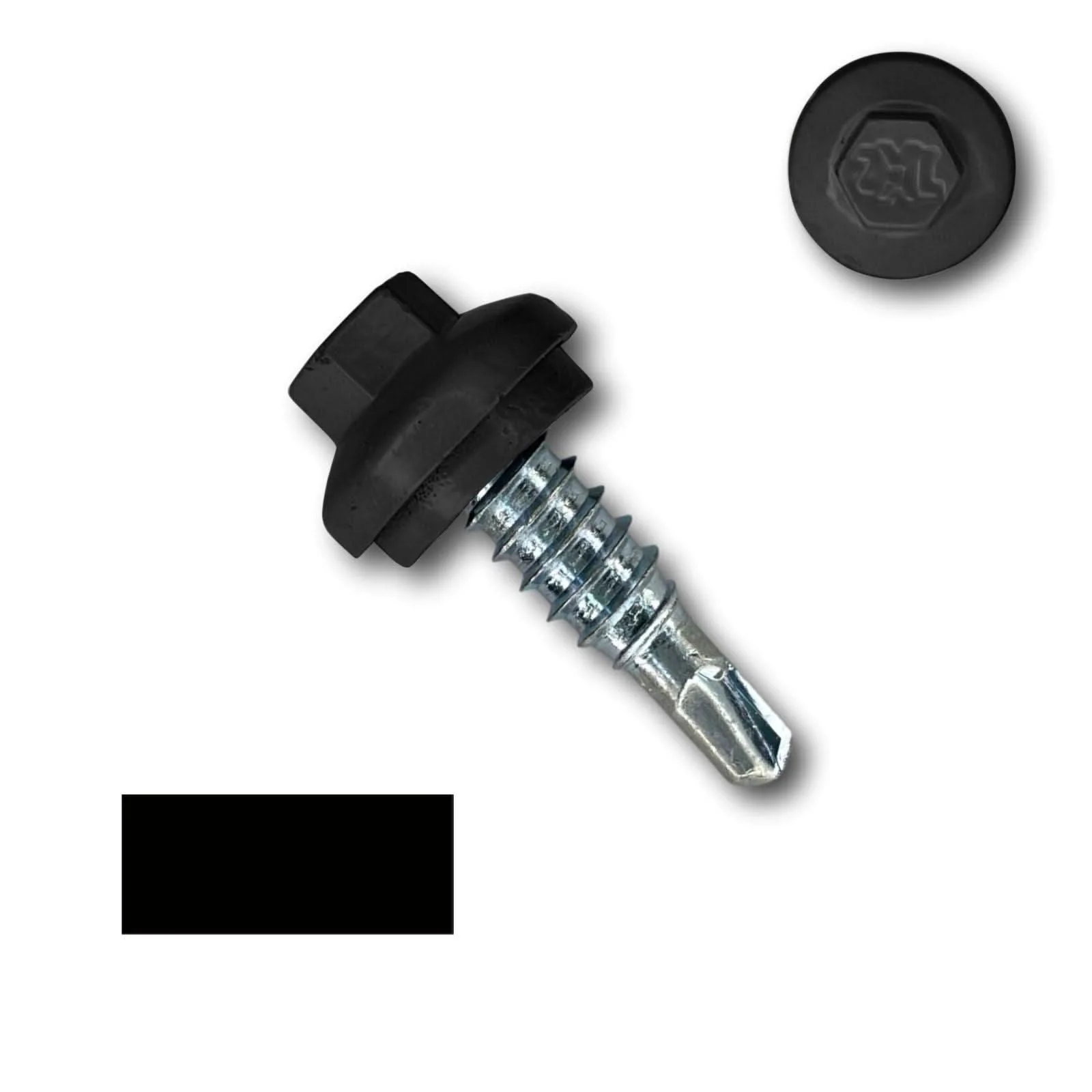 #14 x 7/8" Stitch Lap ZXL Dome Cap Metal Building Screws, Self-Drilling - 250 Pack - Image 9